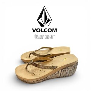 Volcom Snake Y2K Platform Wedge Platform Sandals size 7 Women’s
